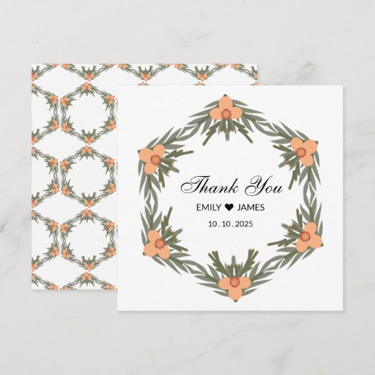 Invitation Sac de soutien de mariage - Nom et date personnali (Devant / Derrière)