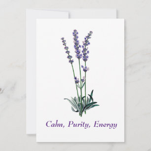 Invitation Sac fourre-tout de fleurs vintage Lavender