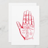 Invitation Sac fourre-tout de lecture de palmier de palmiste (Devant / Derrière)