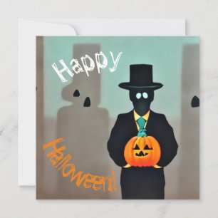Invitation Sachets en papier de monstres d'Halloween élégants