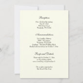 Invitation Sacré Coeur de Jésus Mariage catholique Combo (Dos)