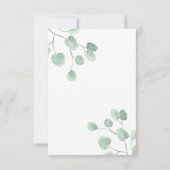 Invitation sacrement de Confirmation décor de verdure (Dos)