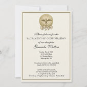 Invitation Sacrement de confirmation du Saint-Esprit catholiq (Devant)
