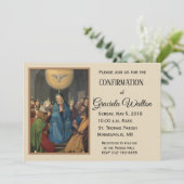 Invitation Sacrement de confirmation Marie et Saint-Esprit (Debout devant)