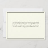 Invitation Sacrement de confirmation Pentecôte religieuse (Dos)