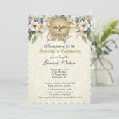Invitation Sacrement de confirmation Religion Catholique (Debout devant)