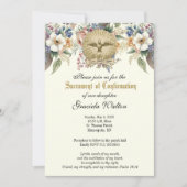 Invitation Sacrement de confirmation Religion Catholique (Devant)