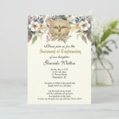 Invitation Sacrement de confirmation Religion Catholique (Debout devant)