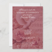 Invitation Sacrement de la colombe de confirmation et concept (Devant)