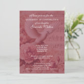 Invitation Sacrement de la colombe de confirmation et concept (Debout devant)