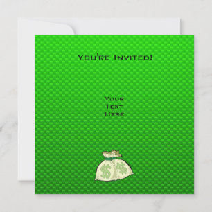 Invitation Sacs d'argent;Vert