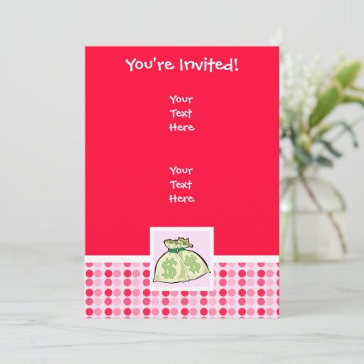 Invitation Sacs Mignons (Debout devant)