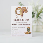Invitation Saddle Up ! Il est temps de fêter ça ! Anniversair (Debout devant)