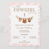 Invitation Saddle Up Pink Cowgirl Western Birthday (Devant)