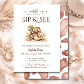 Invitation Saddle Up Rustic Western Neutral Sip And See 