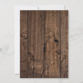 Invitation Saddle up Western Cowgirl Rustic 30e anniversaire (Dos)