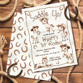 Invitation Saddup 1st Rodeo Herd Ponies Cowboy Anniversaire