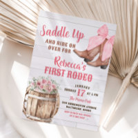 Saddup Bottes de fille avec Bow rose Premier Rodéo
