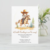 Invitation Saddup : Cowboy Baby shower Adventure (Debout devant)