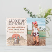 Invitation Saddup Cowboy Western Birthday Country Boots (Debout devant)
