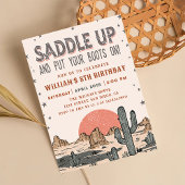 Invitation Saddup Cowboy Western Birthday Country Boots