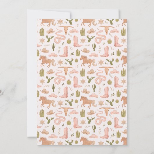 Invitation Saddup Cowgirl Birthday Party (Dos)