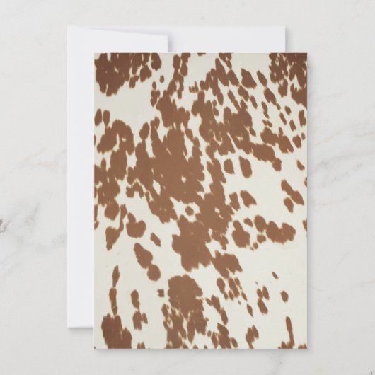 Invitation Saddup petit cheval Cowboy fête d'anniversaire (Dos)