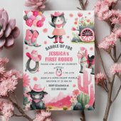 Invitation Saddup Premier Rodéo Western Cowgirl Anniversaire