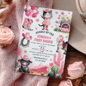 Invitation Saddup Premier Rodéo Western Cowgirl Anniversaire