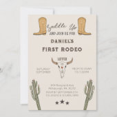 Invitation Saddup Western Cowboy Anniversaire (Devant)
