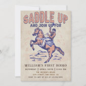 Invitation Saddup Western Cowboy Rodeo fête d'anniversaire (Devant)