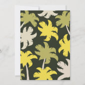 Invitation Safari Africain Fête Sauvage (Dos)