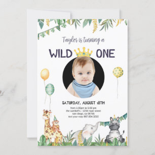 Invitation Safari animal