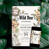 Invitation Safari animal sauvage un Baby shower Jungle