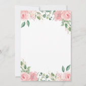 Invitation Safari Animal Wild One Blush Floral 1er Anniversai (Dos)