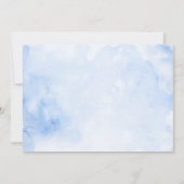 Invitation Safari Animaux Conduite Par Baby shower Vert Bleu (Dos)