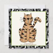 Invitation safari animaux de la jungle anniversaire de enfant (Dos)