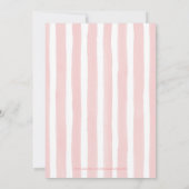 Invitation Safari Animaux Fille Baby shower sauvage Un (Dos)