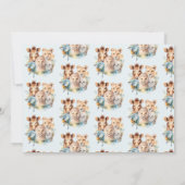 Invitation Safari Animaux sauvages Un 1er anniversaire (Dos)