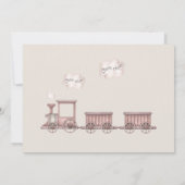 Invitation Safari Animaux Train 2e anniversaire (Dos)