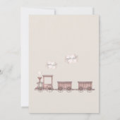 Invitation Safari Animaux Train 2e anniversaire (Dos)