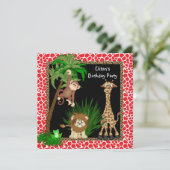 Invitation Safari Anniversaire (Debout devant)