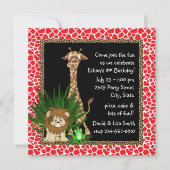 Invitation Safari Anniversaire (Dos)