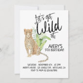 Invitation Safari Anniversaire, Sauvons-nous, TOUT ÂGE (Devant)