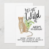 Invitation Safari Anniversaire, Sauvons-nous, TOUT ÂGE (Devant / Derrière)