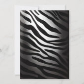 Invitation safari dans la jungle zébrée animaux sauvages enfa (Dos)