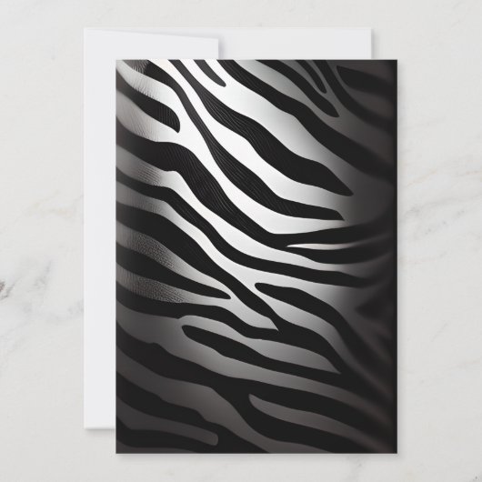 Invitation safari dans la jungle zébrée animaux sauvages enfa (Dos)