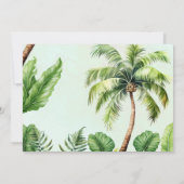 Invitation Safari de la Jungle tropicale Baby shower Animaux (Dos)