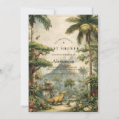 Invitation Safari Dino Baby Shower (Devant)