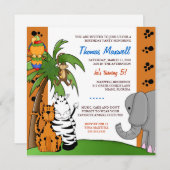 Invitation Safari doux de LGC | (Devant / Derrière)